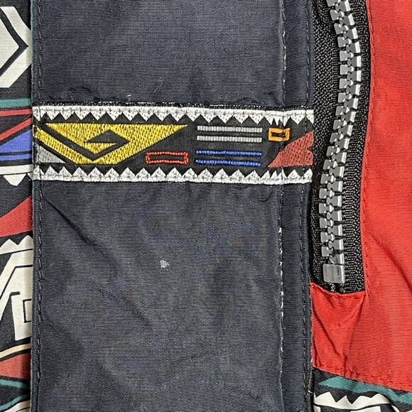 VTG OBERMEYER YOUTH SIZE 16 Ski Snowboard Hooded Jacket Aztec Tribal Southwest - Picture 8 of 16